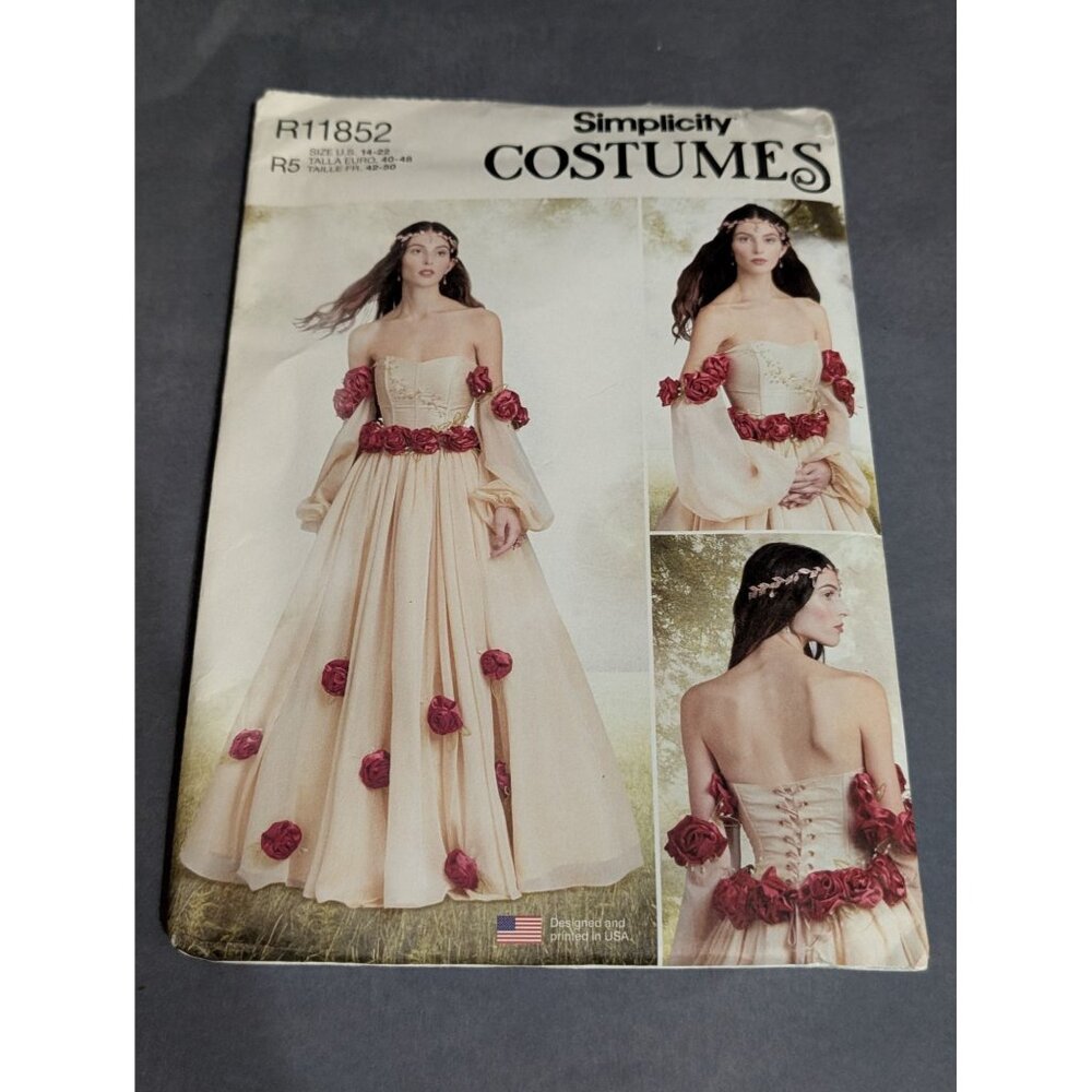 Simplicity R11852 Fairy Costume Pattern R5 Sz 14-22 UNCUT